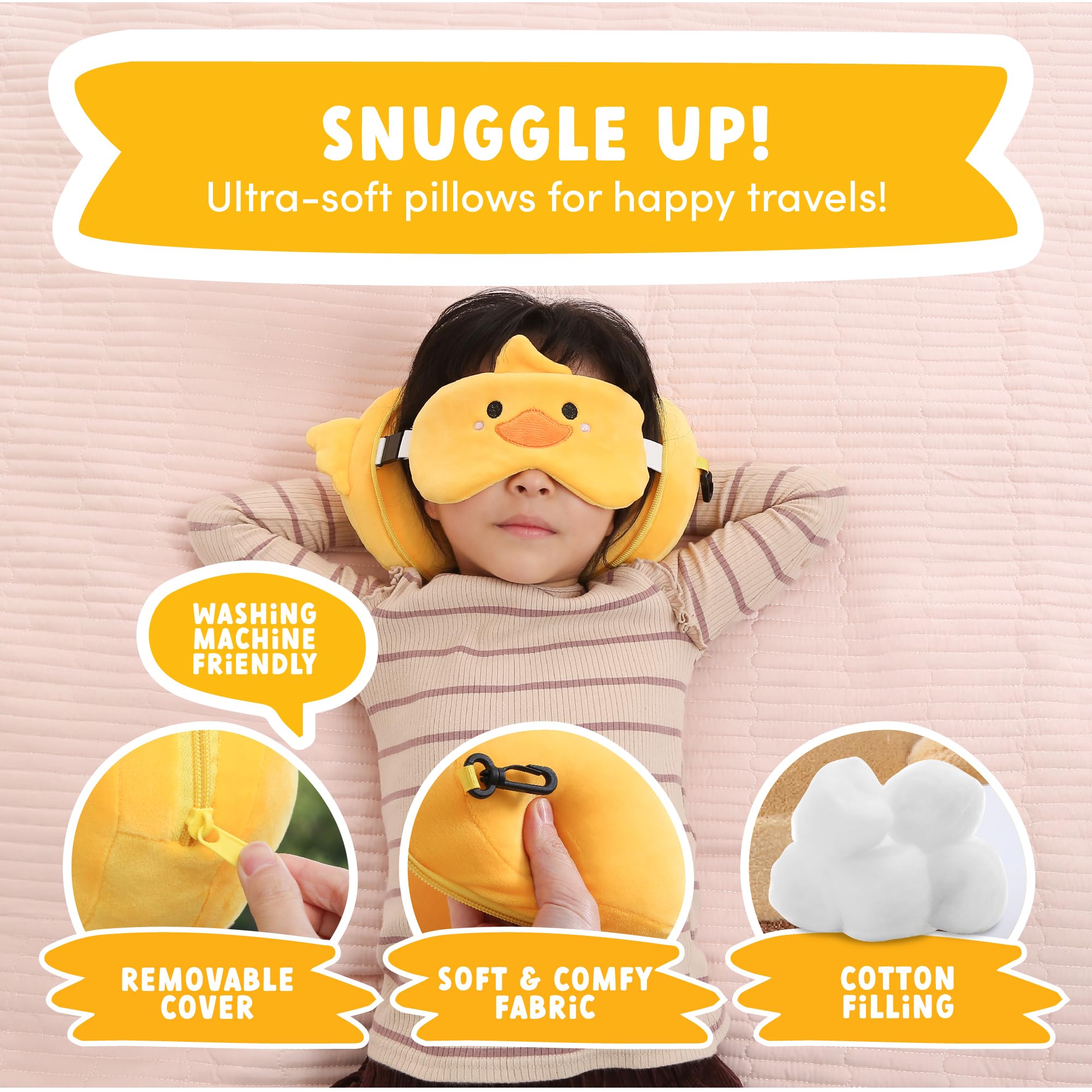 Amazon.com: ecoZen Lifestyle Travel Neck Pillow with Eye Mask